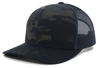 Multicam® Trucker Snapback Cap - Mc Black/Black