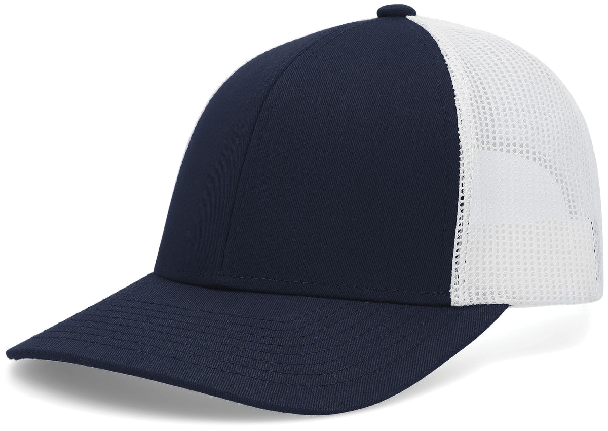 Low-Pro Trucker Cap - Navy/White/Navy