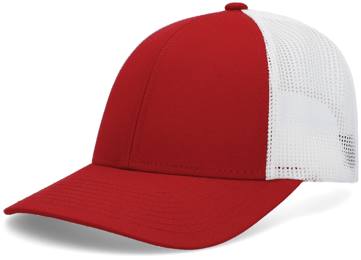 Low-Pro Trucker Cap - Red/White/Red