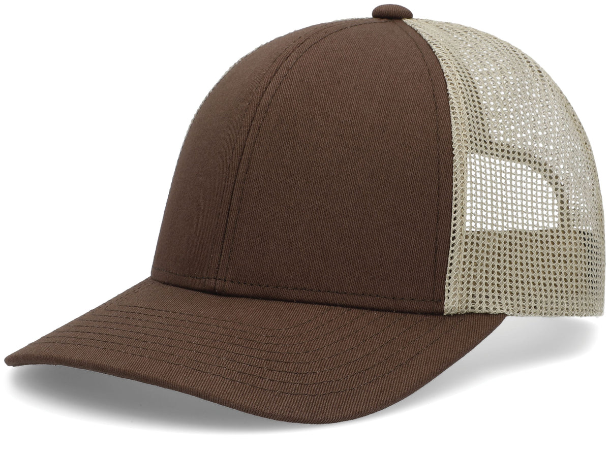 Low-Pro Trucker Cap - Brown/Khaki/Brown