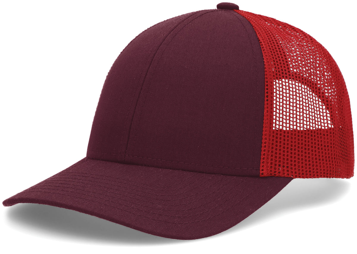 Low-Pro Trucker Cap - Maroon/Red/Maroon