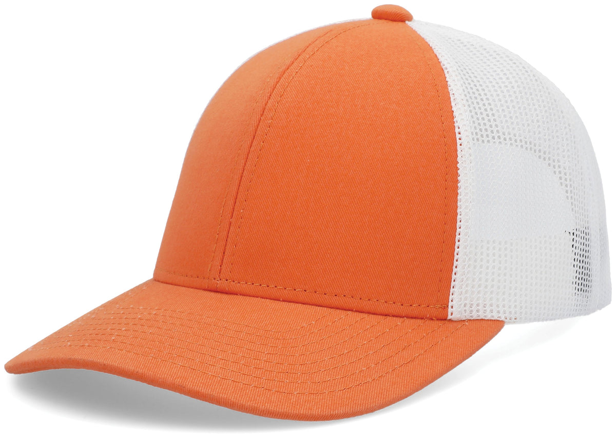 Low-Pro Trucker Cap - Tangerine/White/Orange