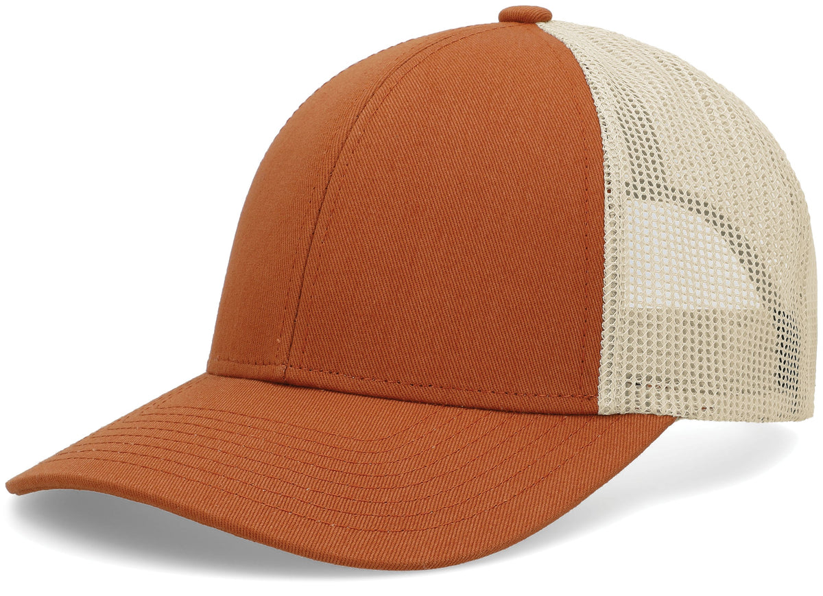 Low-Pro Trucker Cap - Rust/Beige/Rust