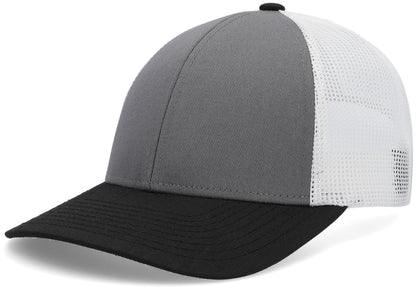Low-Pro Trucker Cap - Light Charcoal/White/Black