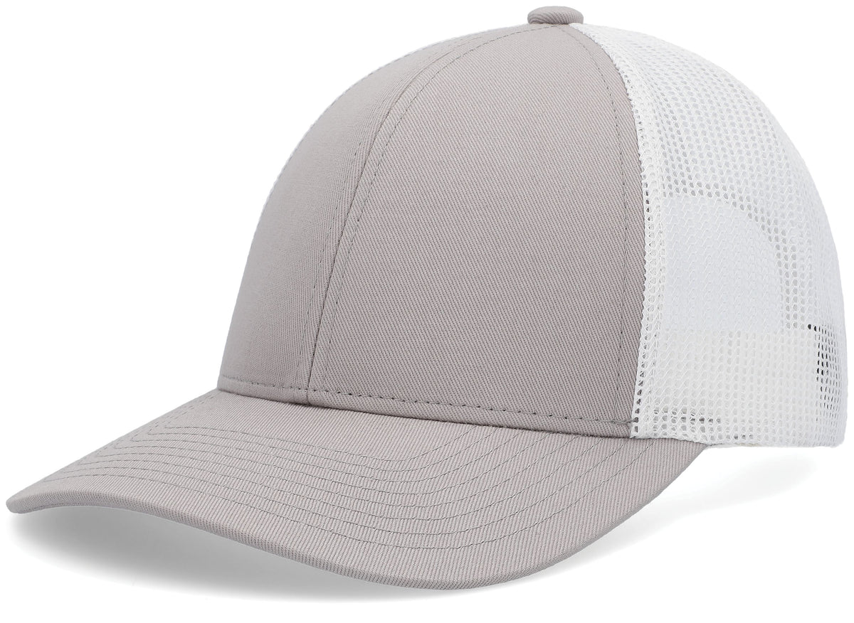 Low-Pro Trucker Cap - Heather Grey/White/Heather Gre