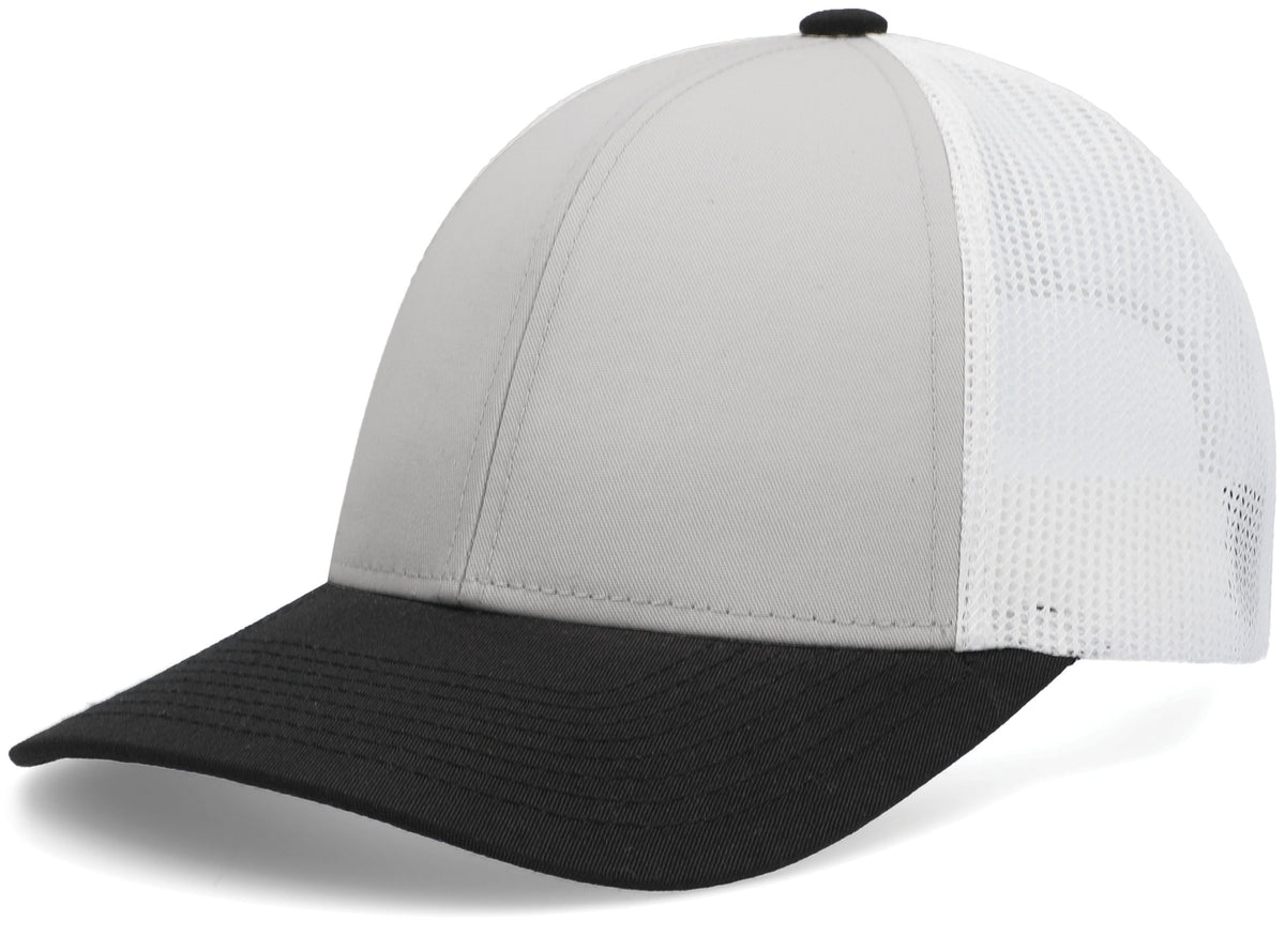 Low-Pro Trucker Cap - Silver/White/Black