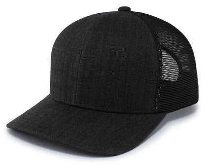 Herringbone Trucker Cap - Lc/Bk/Lc