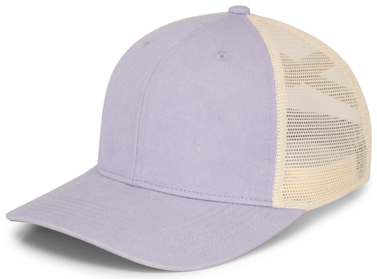 Ladies Ponytail Cap - Lavender/Beige/Lavender
