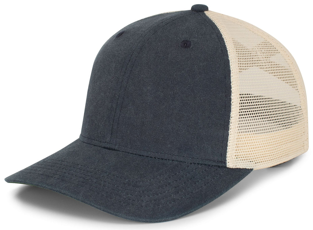 Ladies Ponytail Cap - Navy/Beige/Navy