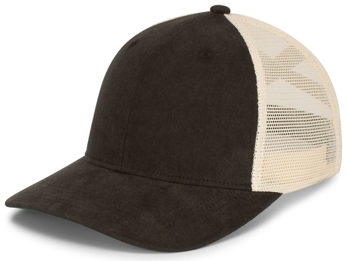 Ladies Ponytail Cap - Black/Beige/Black