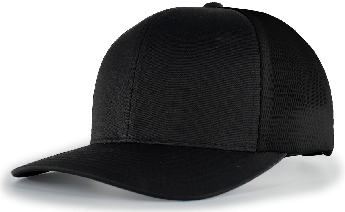 Trucker PacFlex Snapback Cap - Black