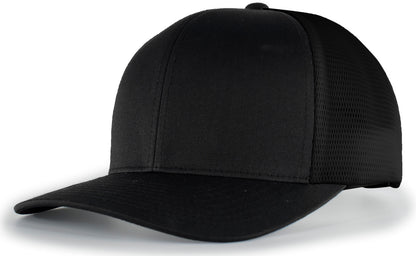 Trucker PacFlex Snapback Cap - Black