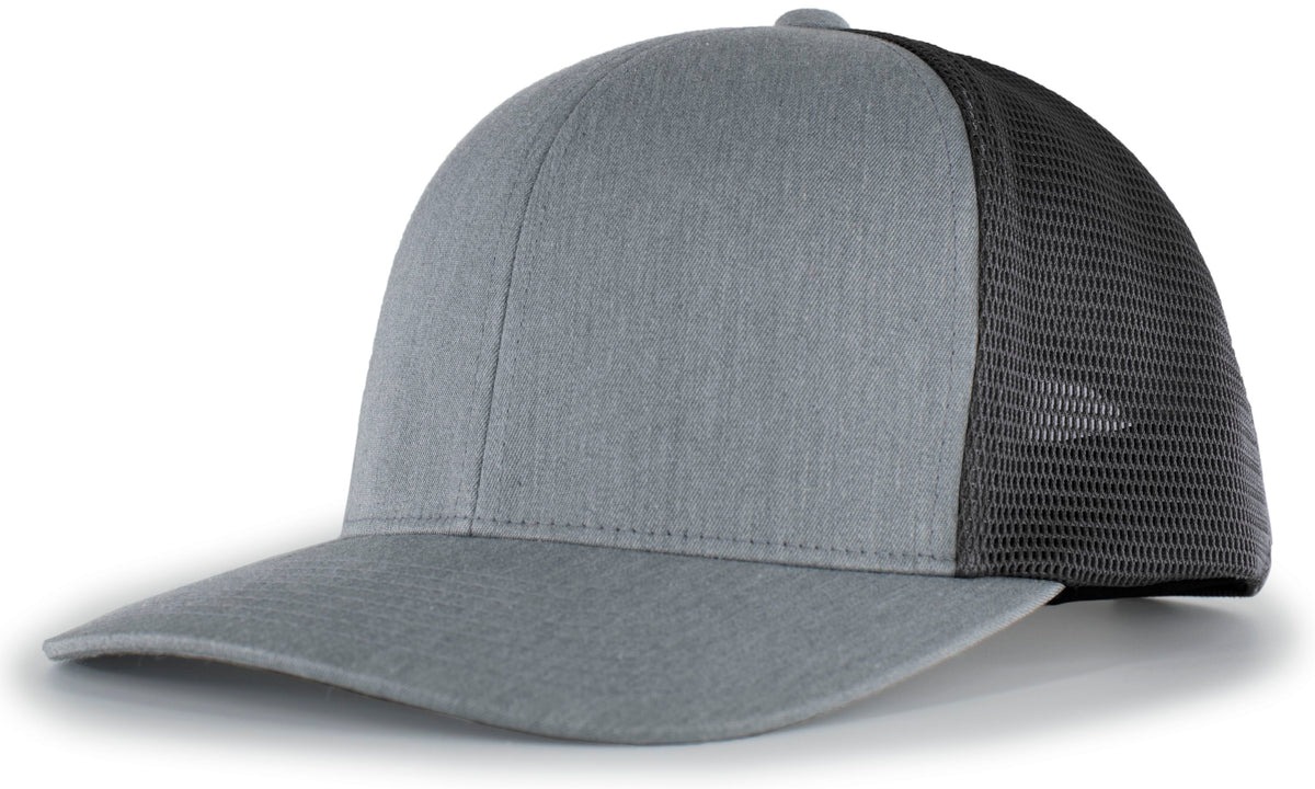 Trucker PacFlex Snapback Cap - Heather Grey/Lt Charcoal/Heath