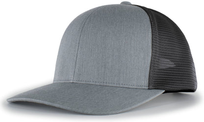 Trucker PacFlex Snapback Cap - Heather Grey/Lt Charcoal/Heath