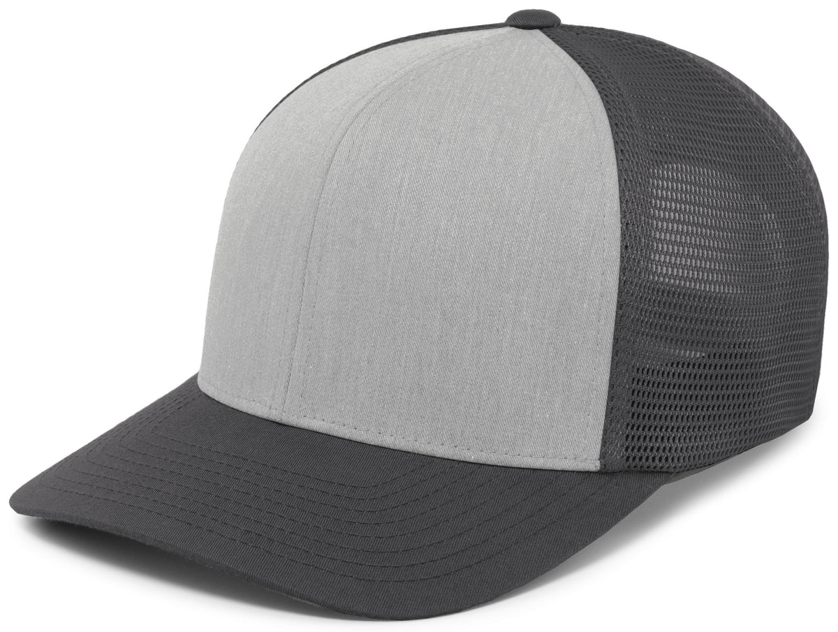 Trucker PacFlex Snapback Cap - Heather Grey/Light Charcoal/Li