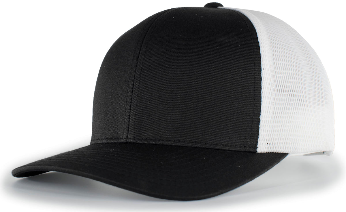 Trucker PacFlex Snapback Cap - Black/White/Black