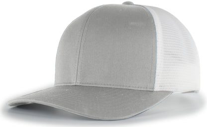 Trucker PacFlex Snapback Cap - Silver/White/Silver