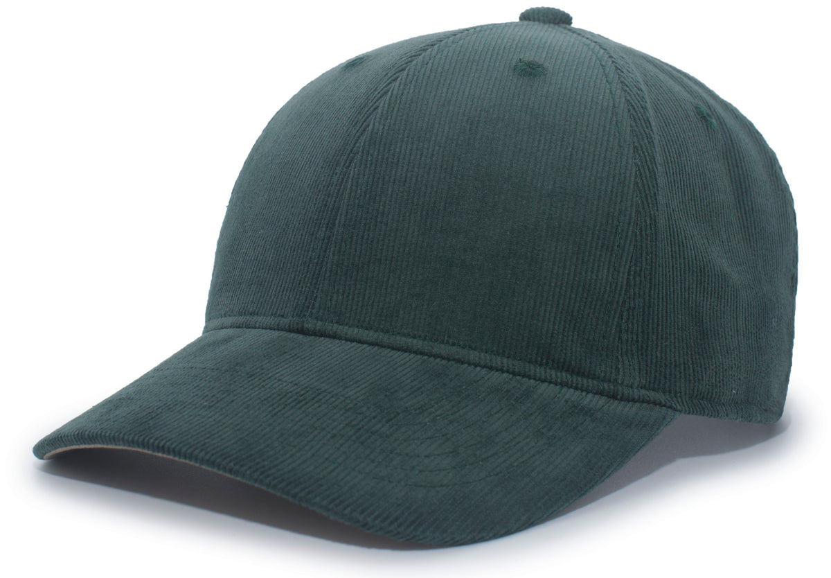 Hybrid Corduroy Dad Cap - Dark Green