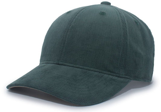 Hybrid Corduroy Dad Cap - Dark Green