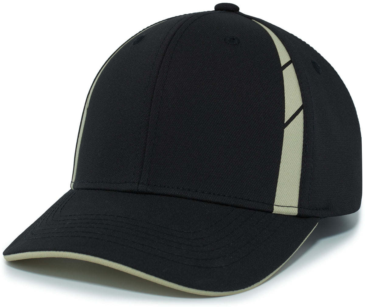 Sideline Snapback Cap Powered by Coolcore® - Black/Vegas Gold