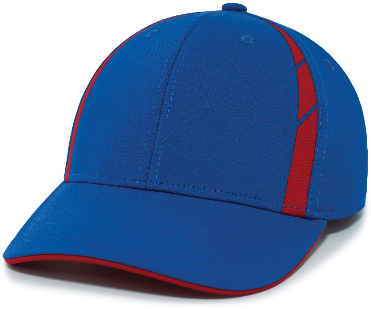 Sideline Snapback Cap Powered by Coolcore® - Royal/Red