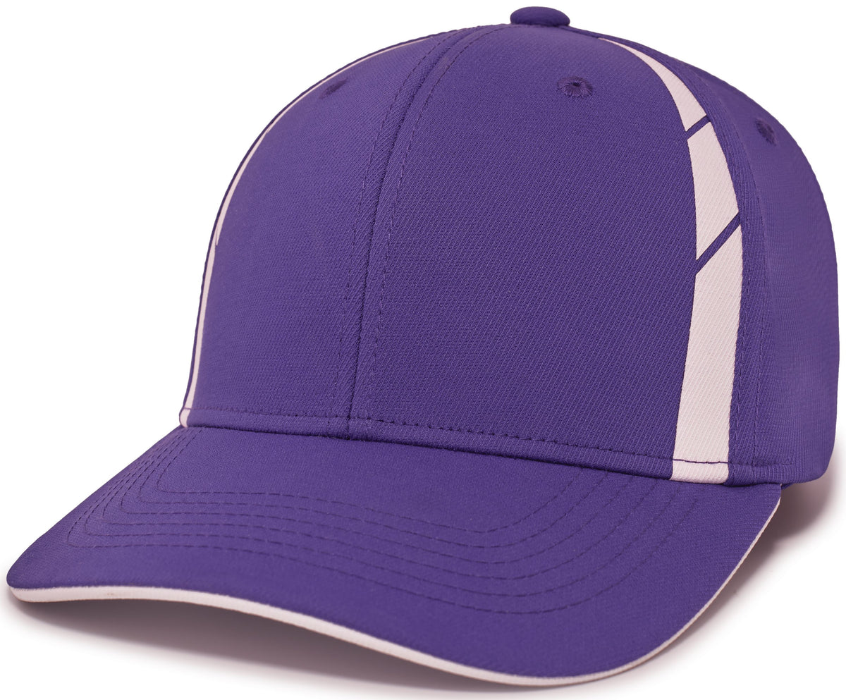 Sideline Snapback Cap Powered by Coolcore® - Purple/White