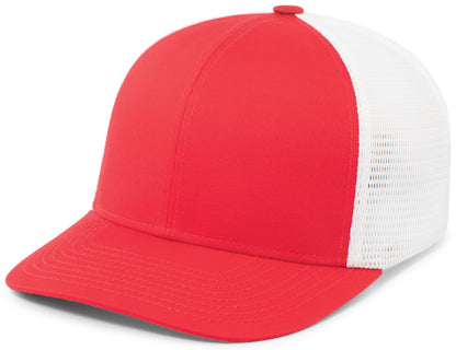 Fusion Trucker Cap - Red/White/Red