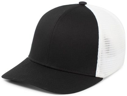 Fusion Trucker Cap - Black/White/Black