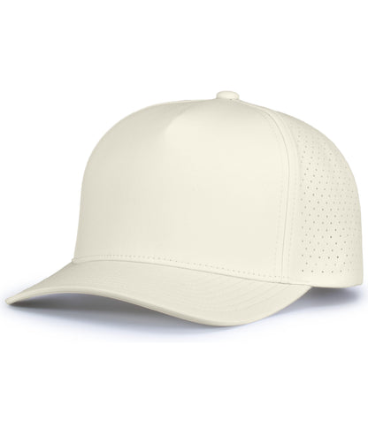 Weekender  Perforated Snapback Cap - Vintage White
