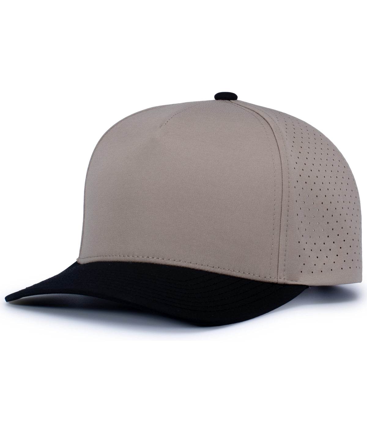 Weekender  Perforated Snapback Cap - Mink/Black