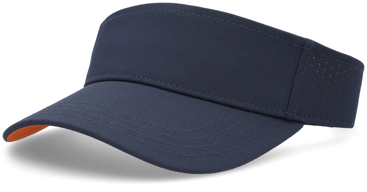 Perforated Visor Powered by Coolcore® - Navy/Orange