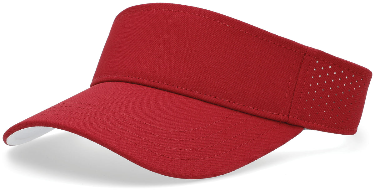 Perforated Visor Powered by Coolcore® - Cardinal/White