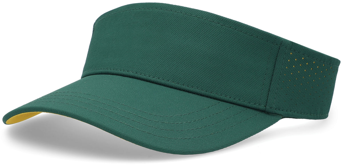 Perforated Visor Powered by Coolcore® - Dark Green/Gold