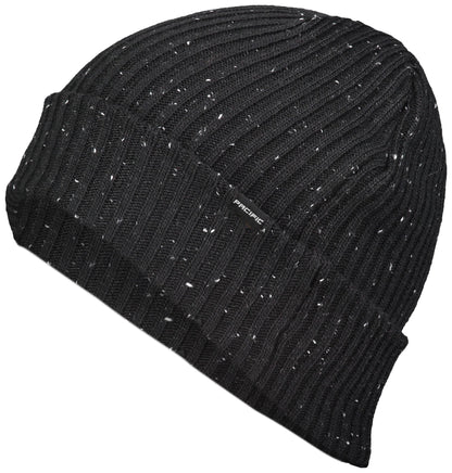 Tweed Beanie - Black