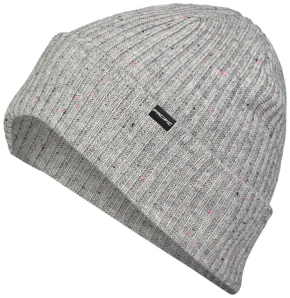Tweed Beanie - Silver