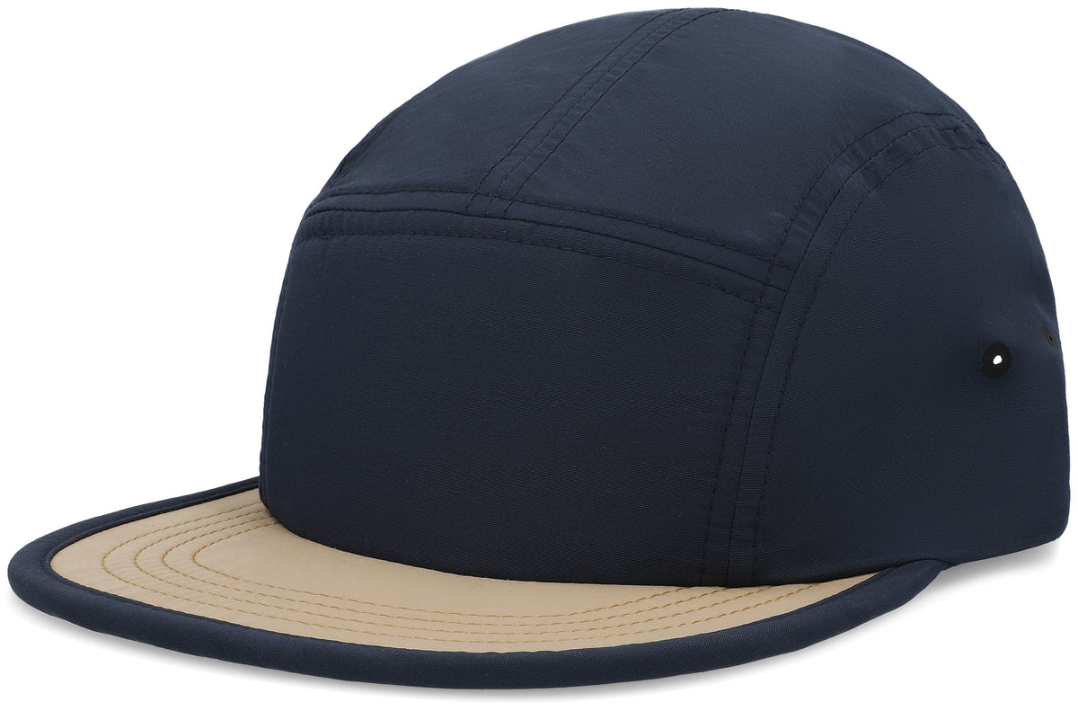 Packable Camper Cap - Navy/Suede