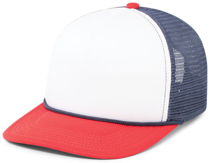 Foamie Fresh Trucker Cap - White/Navy/Red