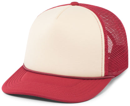 Foamie Fresh Trucker Cap - Khaki/Dark Red/Dark Red