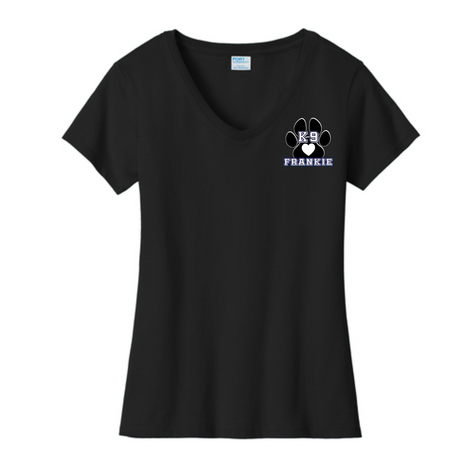 K9 Frankie LADIES Short Sleeve V-Neck T-shirt
