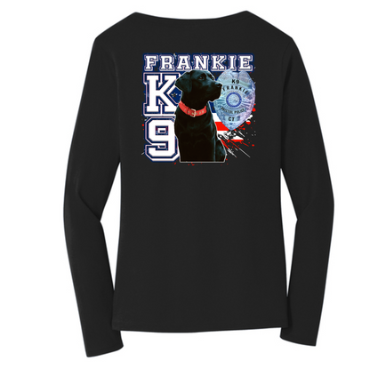 K9 Frankie LADIES Long Sleeve V-Neck T-shirt