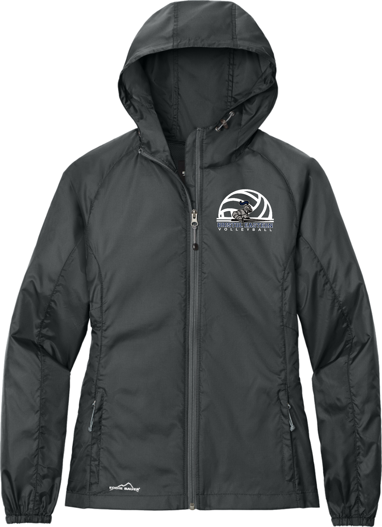 Bristol Eastern Volleyball Left Chest Logo Eddie Bauer Women's Packable Wind Jacket