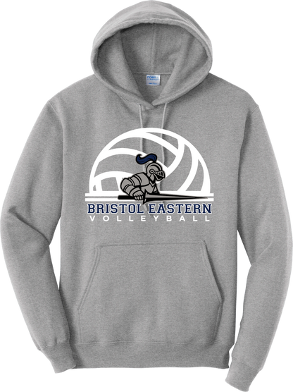Bristol Eastern Volleyball Full Chest logo Hooded Sweatshirt