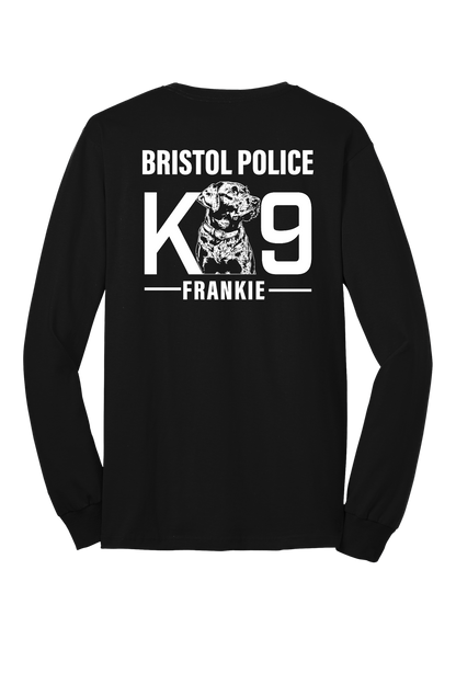 K9 Frankie Long Sleeve Core Blend T-shirt -Black (White Print)