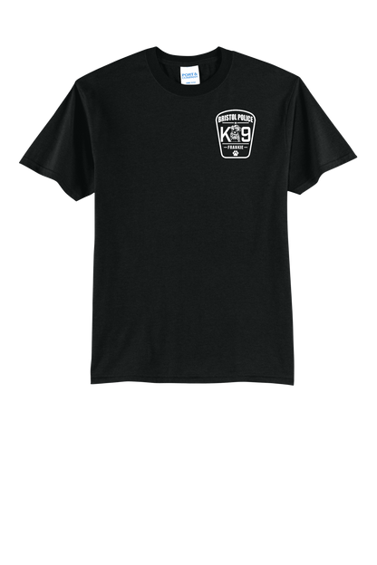 K9 Frankie Core Blend T-shirt -Black (White Print)