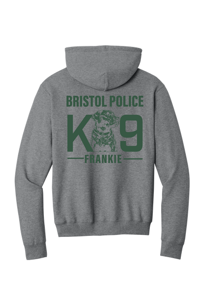 K9 Frankie Core Fleece Pullover Hooded Sweatshirt -Graphtec Heather (Forest Green Print)