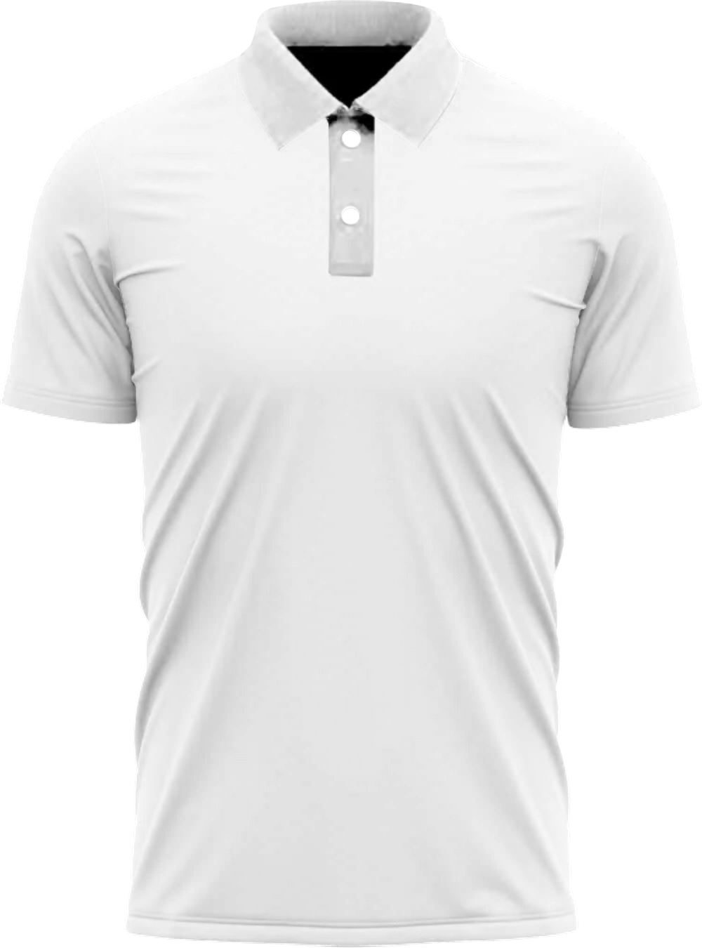 Custom Two-Button Polo - white