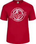 BLL Shield White Logo Basic Tee red