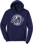 BLL White Logo Cotton blend navy hoodie