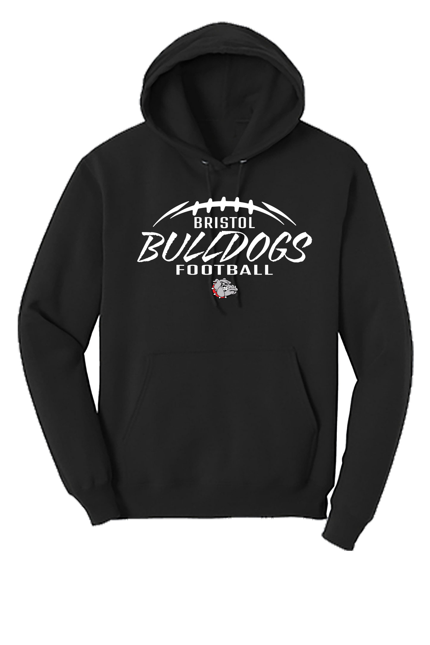 YOUTH Bristol Bulldogs Football Black Hoodie