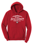 YOUTH Bristol Bulldogs Football Red Hoodie
